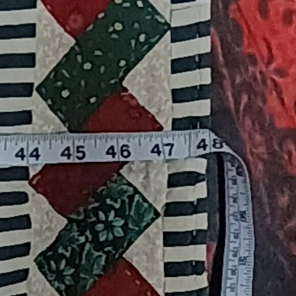 EUC: Nautica Home approx 48"x59" Multicolor Christmas Angels Quiilt Wall Decor - Picture 10 of 10